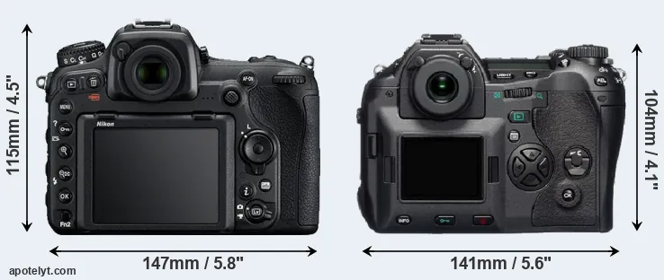 Comparison D500 or E-1 rear