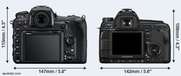 Comparison D500 or E-30 rear