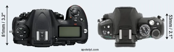 Compare D500 versus E-400 top