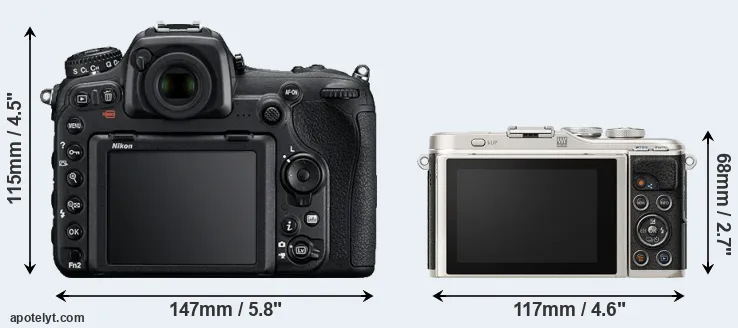 Comparison D500 or E-PL9 rear