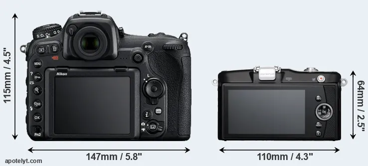 Comparison D500 or E-PM1 rear