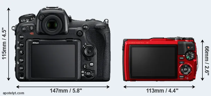 Comparison D500 or TG-6 rear