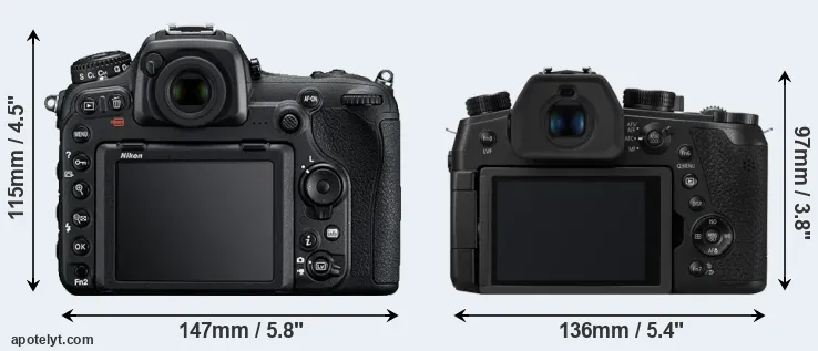 Comparison D500 or FZ1000 II rear
