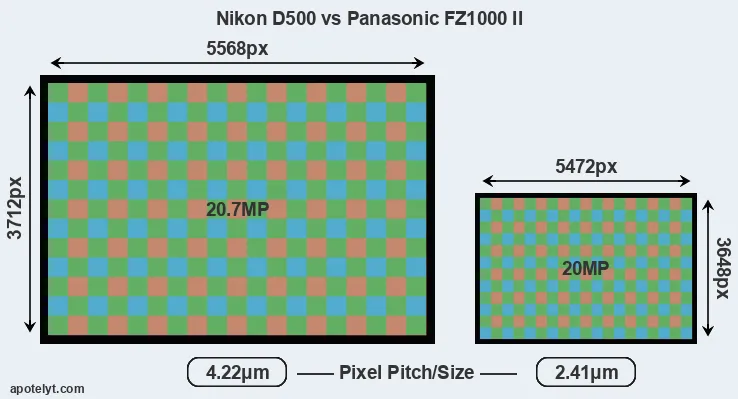 D500 versus FZ1000 II MP