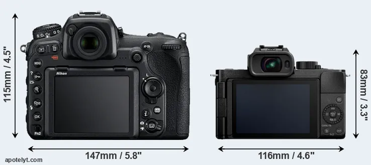 Comparison D500 or G100 rear
