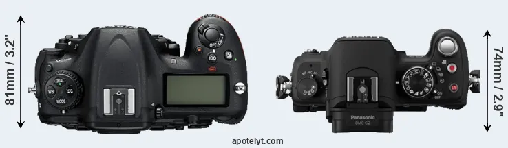 Compare D500 versus G2 top