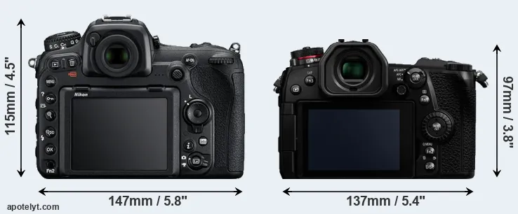 Comparison D500 or G9 rear