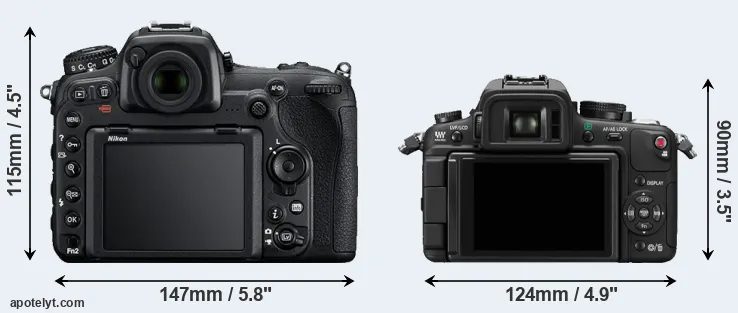 Comparison D500 or GH1 rear