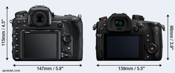Comparison D500 or GH5 II rear