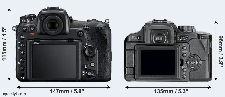 Comparison D500 or L10 rear