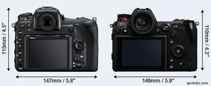 Comparison D500 or S1R rear