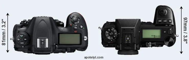 Compare D500 versus S1R top