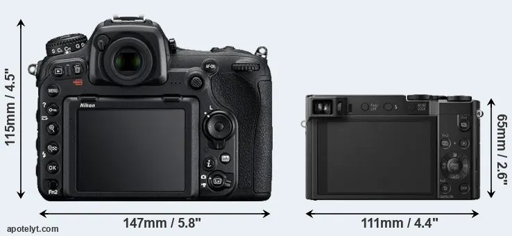 Comparison D500 or ZS100 rear