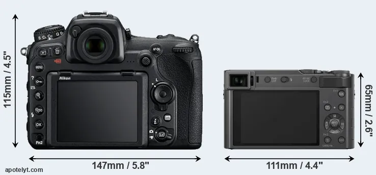 Comparison D500 or ZS200 rear