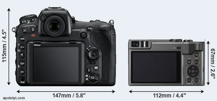 Comparison D500 or ZS70 rear