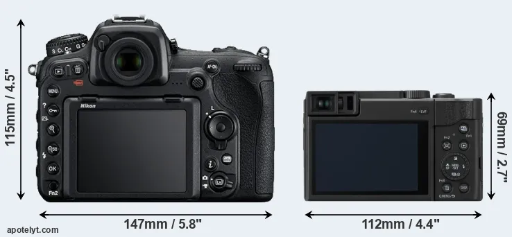 Comparison D500 or ZS80 rear