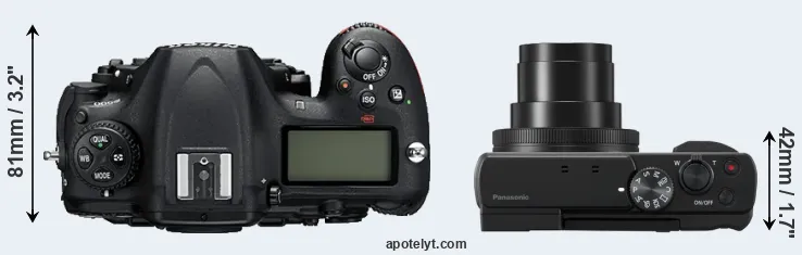 Compare D500 versus ZS80 top