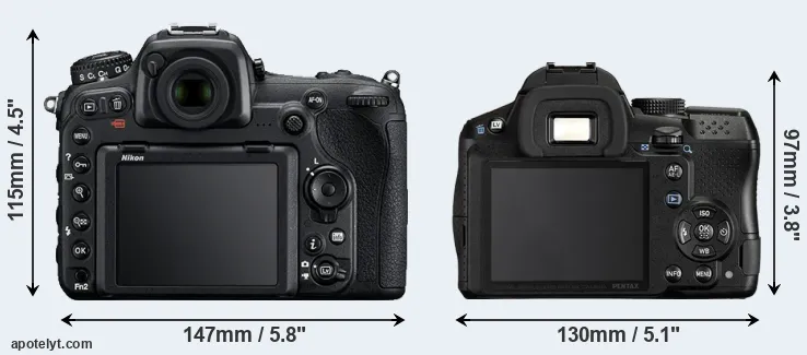 Comparison D500 or K-30 rear
