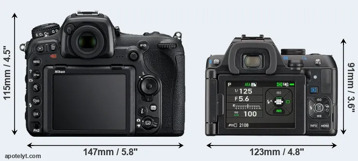 Comparison D500 or K-S2 rear