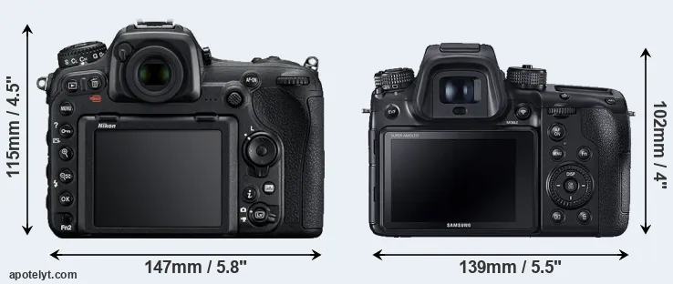 Comparison D500 or NX1 rear
