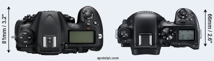Compare D500 versus NX1 top