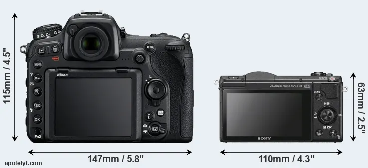 Comparison D500 or A5100 rear