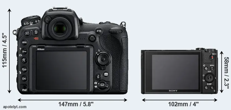 Comparison D500 or HX95 rear
