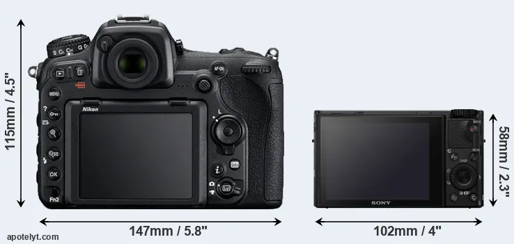 Comparison D500 or RX100 IV rear