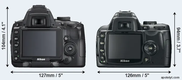 Comparison D5000 or D60 rear