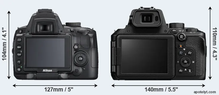 Comparison D5000 or P950 rear