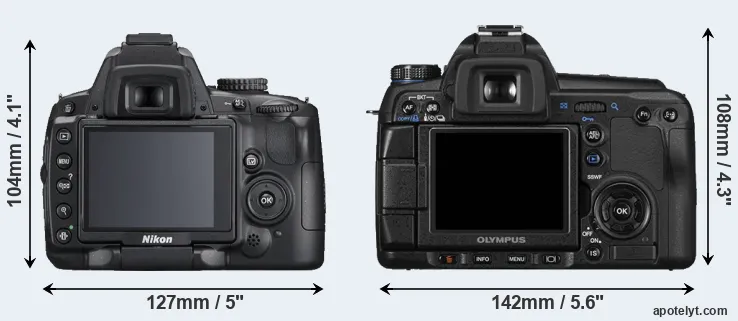 Comparison D5000 or E-30 rear