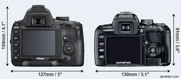 Comparison D5000 or E-410 rear