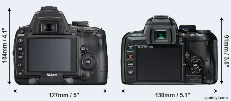 Comparison D5000 or E-420 rear