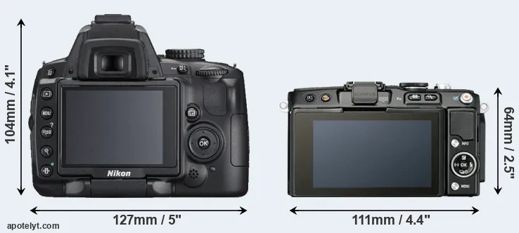 Comparison D5000 or E-PL5 rear