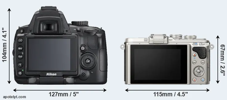 Comparison D5000 or E-PL8 rear