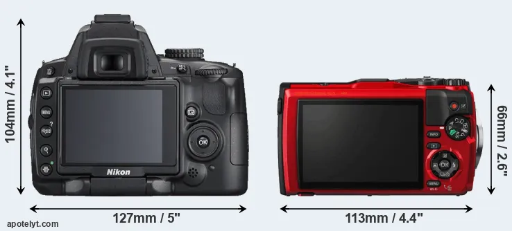 Comparison D5000 or TG-5 rear