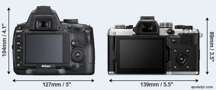 Comparison D5000 or OM-3 rear