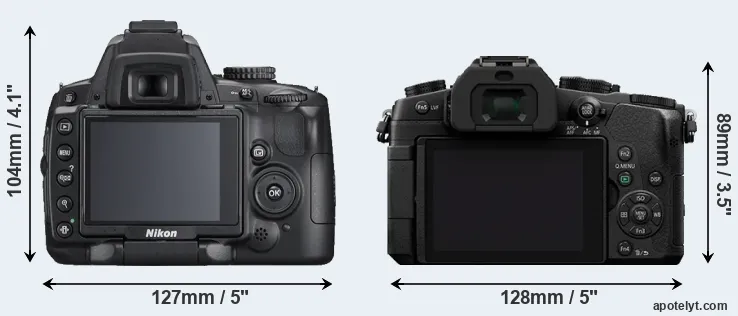 Comparison D5000 or G85 rear