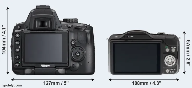 Comparison D5000 or GF5 rear