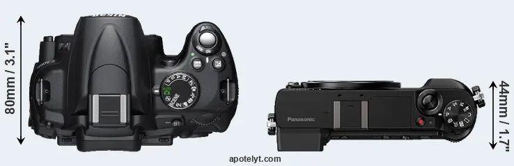 Compare D5000 versus GX80 top