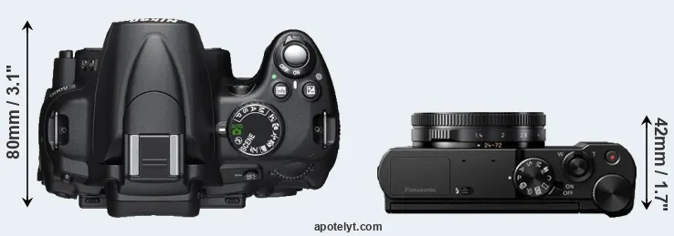 Compare D5000 versus LX15 top