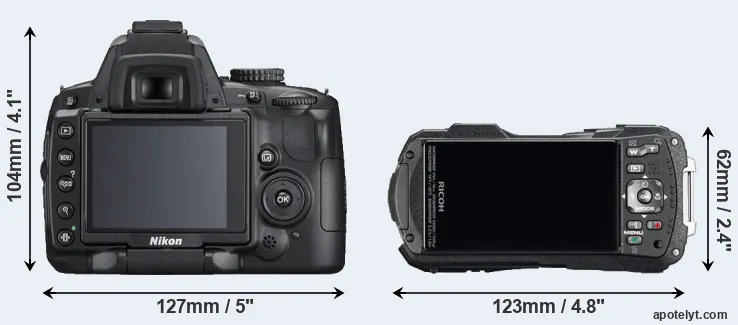 Comparison D5000 or WG-60 rear