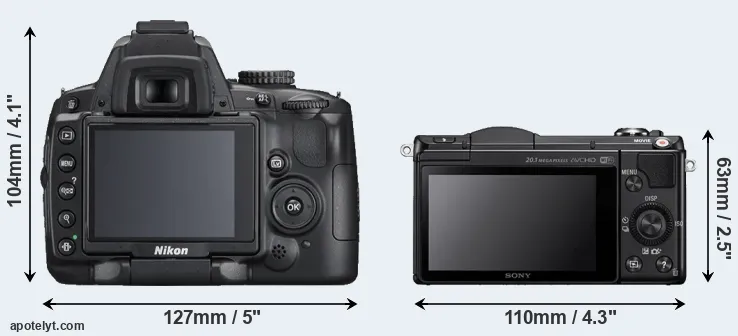 Comparison D5000 or A5000 rear