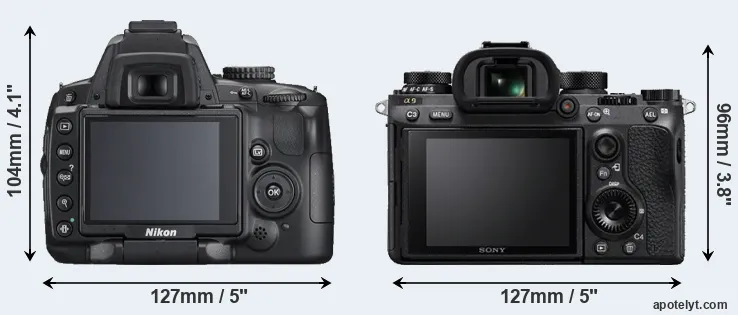 Comparison D5000 or A9 rear
