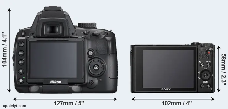 Comparison D5000 or HX99 rear