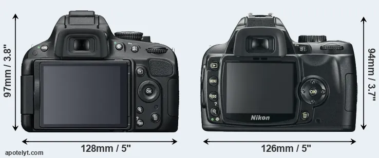 Comparison D5100 or D60 rear