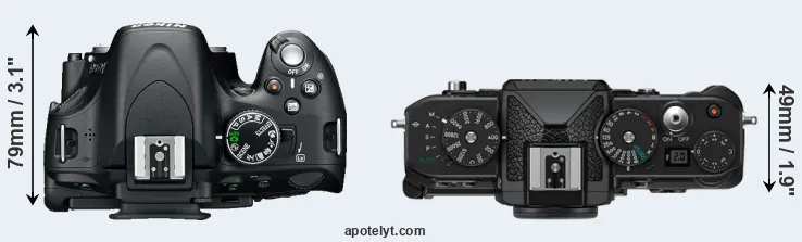 Compare D5100 versus Zf top