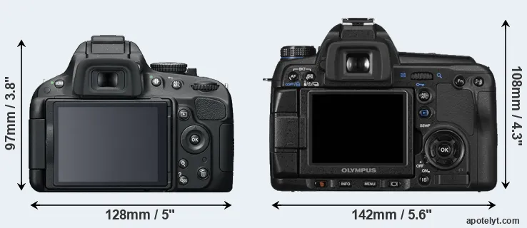 Comparison D5100 or E-30 rear