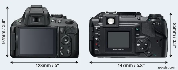 Comparison D5100 or E-300 rear