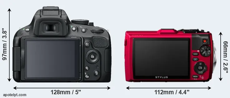 Comparison D5100 or TG-4 rear